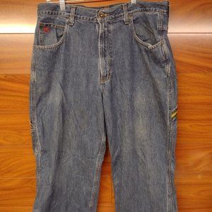 Vintage Y2K NFL Team Apparel Lineman 34/30 100% Cotton Blue Jeans